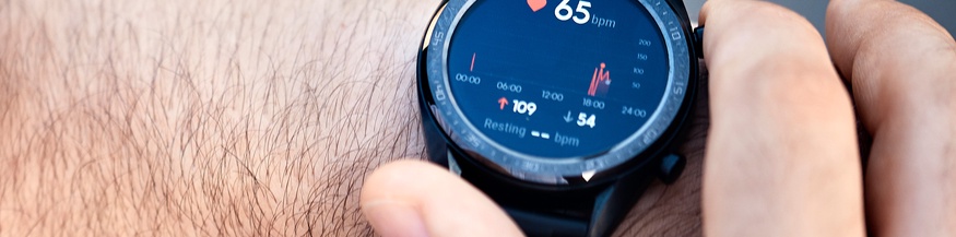 Smartwatch mit Gesundheitsdaten
