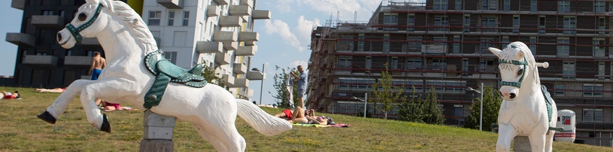 Spielplatzpferdchen in der Seestadt