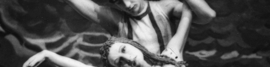 Attilia Radice und Ugo Dell'Ara im Ballett "Die Geschöpfe des Prometheus" 