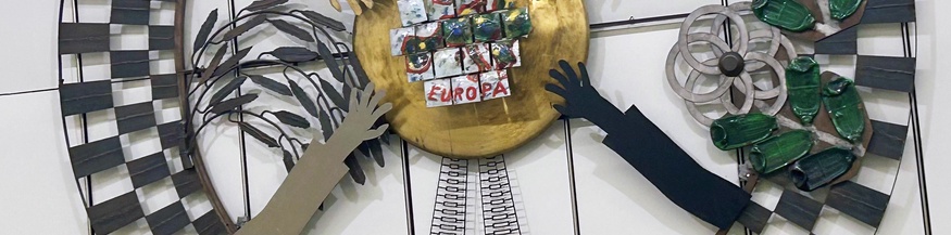 Europa-Kunstwerk bei der  U-Bahn-Station Westbahnhof