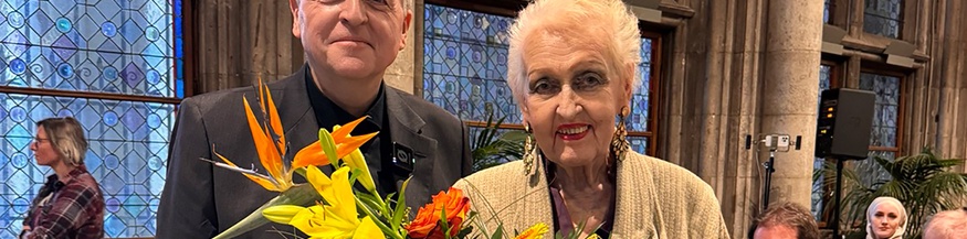 Edith Riether und Helmut Schüller von der "Initiative Weltethos Österreich"