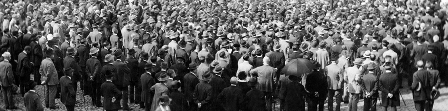 Kundgebung der Sudetendeutschen in Prag, etwa 1934