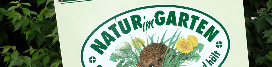 Naturgarten-Schild