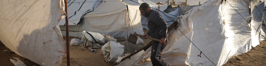 Zeltstadt im Gazastreifen