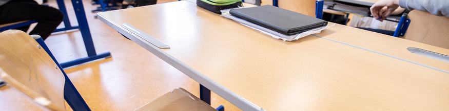 Klassenzimmer einer Mittelschule in Wien