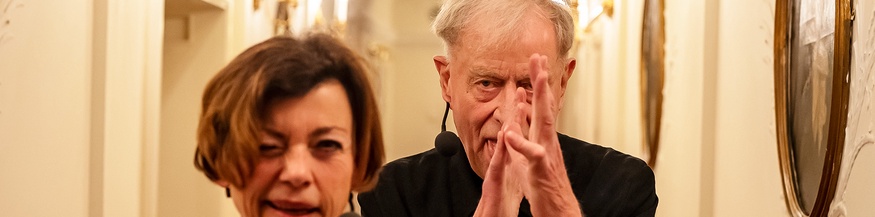 Renata Schmidtkunz und Claus Peymann