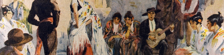 Flamenco-Tänzerinnen und -Musiker, 1927