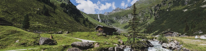 Falbesoner Ochsenalm und der Falbesoner Bach 