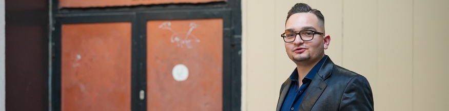 Porträt von Alan Bartus vor Jazzland 