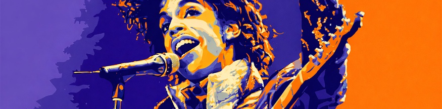 Durch KI verändertes Foto von Prince