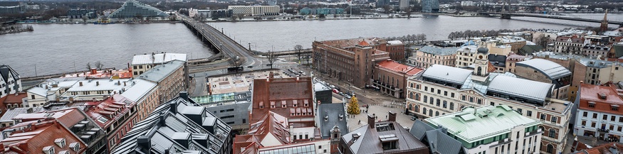 Blick über Riga, Lettland