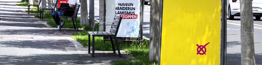 Wahlplakate für die Gemeinderatswahl in Graz, Juni 2026