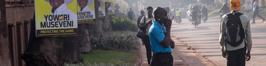 Straßenszene in Uganda