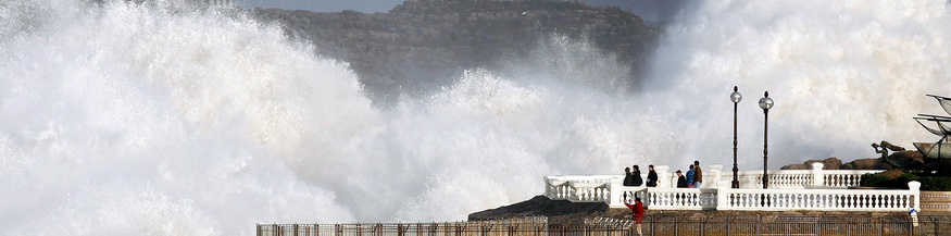 La Magdalena, hohe Wellen
