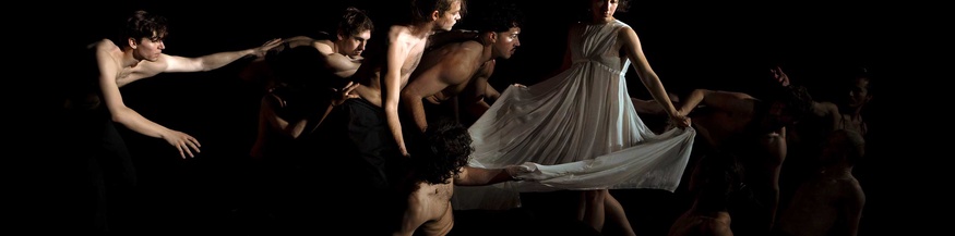 Choreografieproben für „Maria Stuarda“ mit Mitgliedern von SEAD