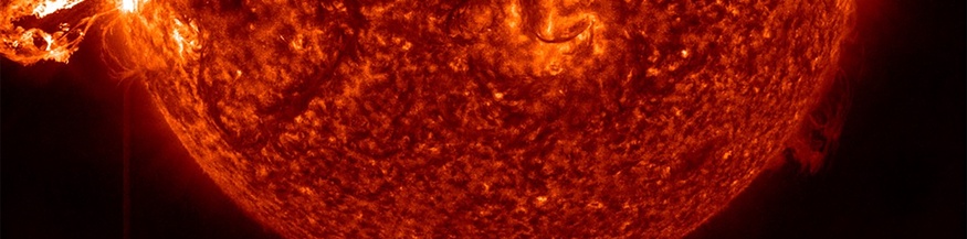 Visualisierung eines Sonnenausbruchs