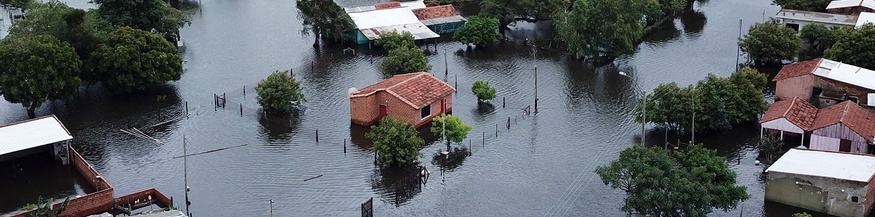 Überschwemmtes Gebiet in Paraguay