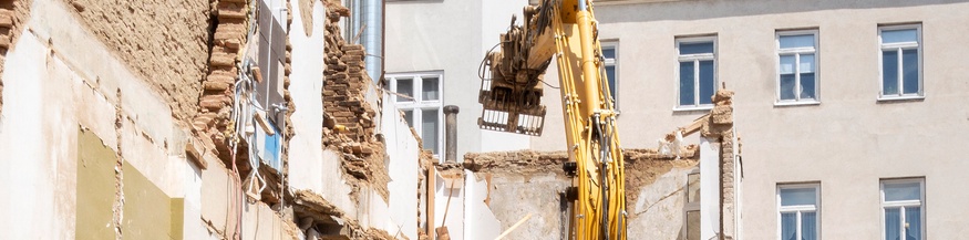 Abriss eines Hauses, Abbruchhaus