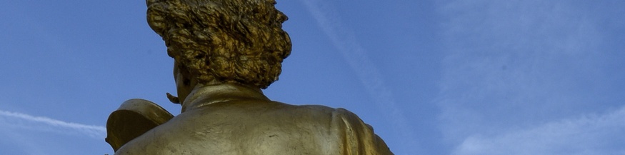 Goldene Statue von Johann Strauss