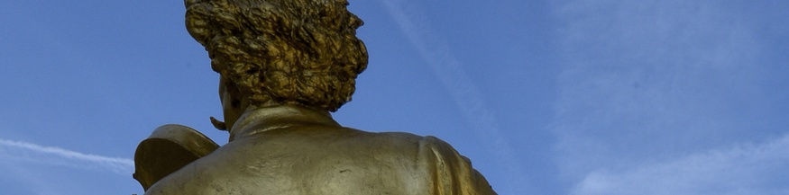 Goldene Statue von Johann Strauss