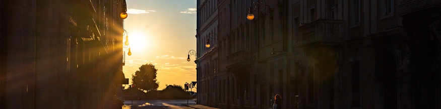 Sonnennuntergang in Triest, Sommer