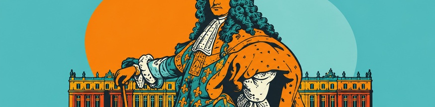 Ludwig XIV. in Versailles, Illustration
