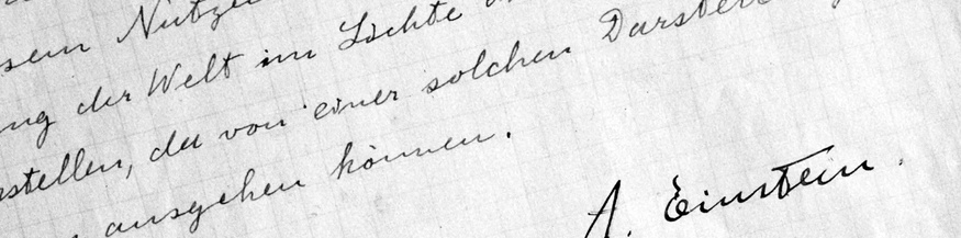 Brief von Albert Einstein