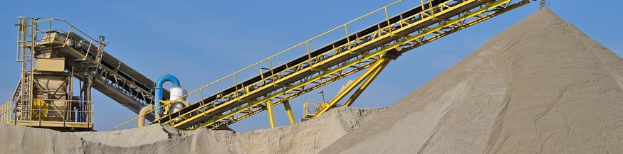 Fördersystem zum Transport von Sand