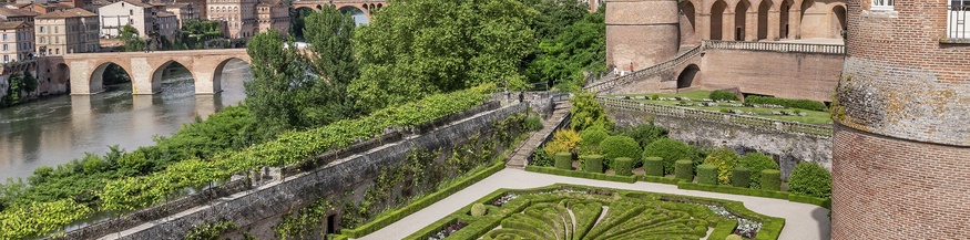 Historische Gartenanlage in Frankreich (Palais de la Berbie)