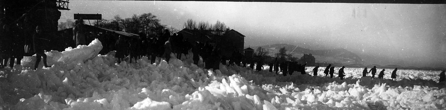 Eisstoß auf der Donau in Wien, 1929