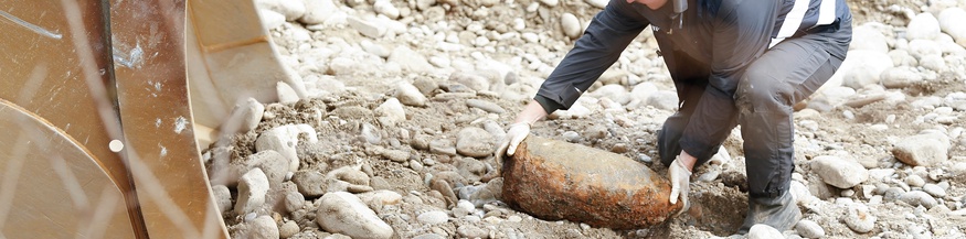 Bombe wird geborgen