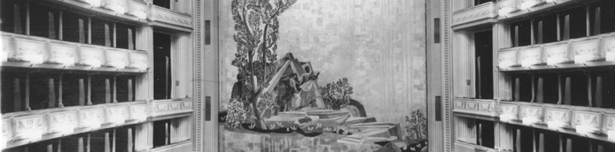 Bühne der Wiener Staatsoper um 1955