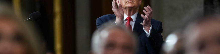 Klatschender Trump