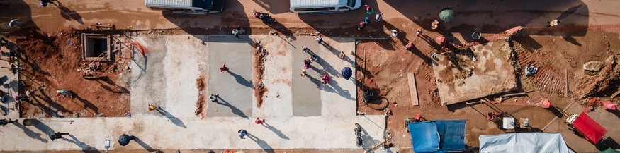 Baustelle eine Busstation in Belem