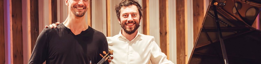 Violinist Johannes Fleischmann und Pianist Philipp Scheucher