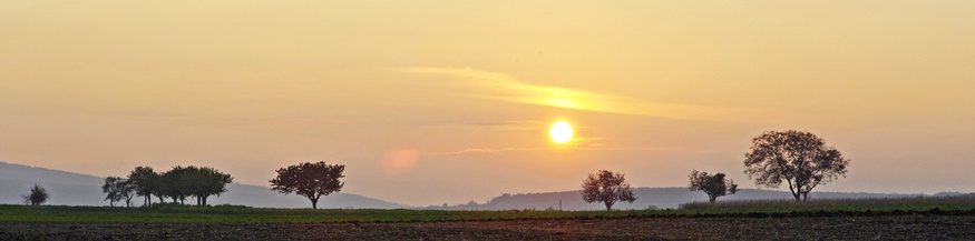 Sonnenuntergang in Pötsching