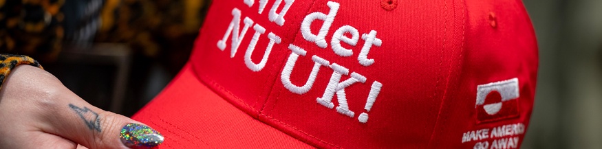 Kappe mit der Aufschrift: Make America Go Away!