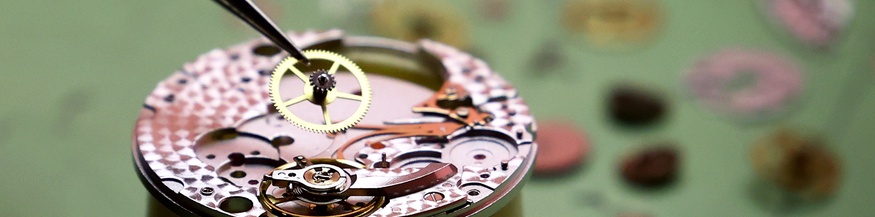 Uhrgehäuse, das Innere einer Uhr