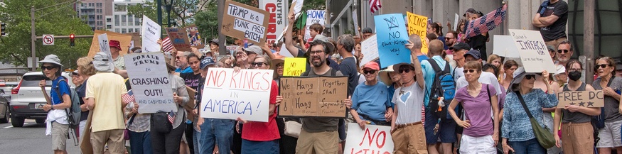 No-King-Protest gegen Trump in den USA