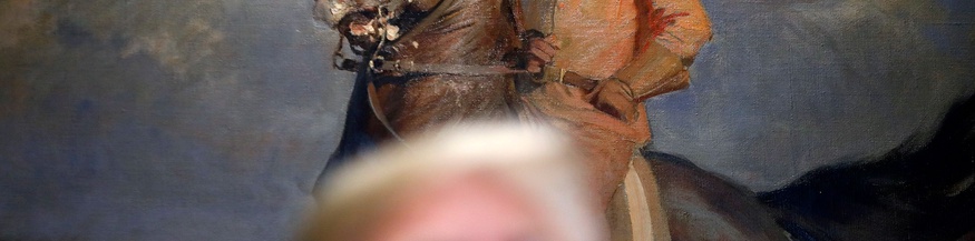 Trump vor einem Gemälde von Theodore Roosevelt