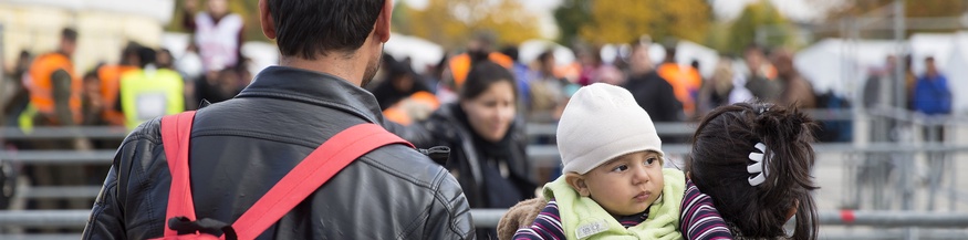 Syrische Flüchtlingsfamilie in Spielfeld, 2015