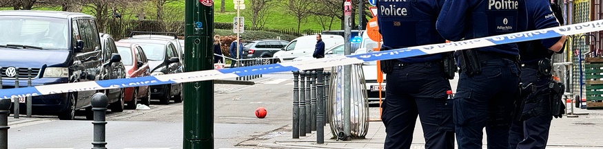 Polizisten in Brüssel