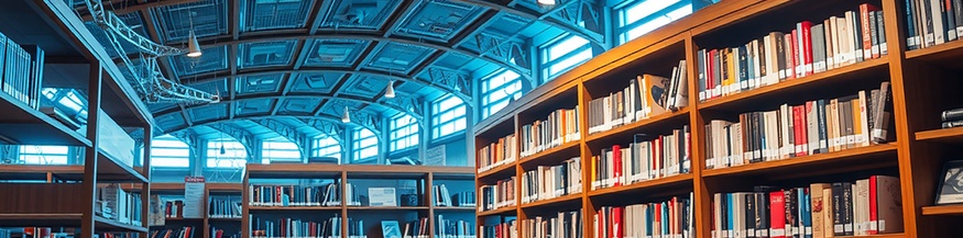 KI-generiertes Bild: Bibliothek