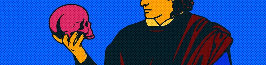 KI-generierte Illustration: "Hamlet"