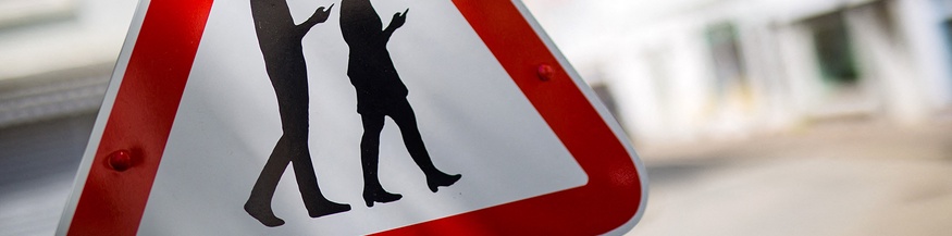 Smombie-Schild