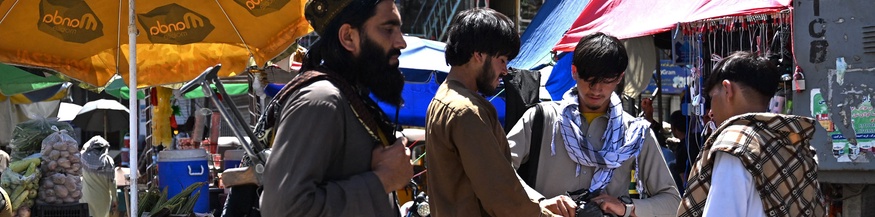 Bewaffnete Männer des Talibans in Asadabad