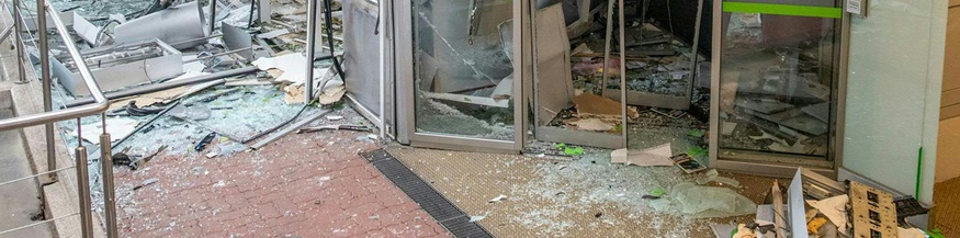 Gesprengter Bankomat
