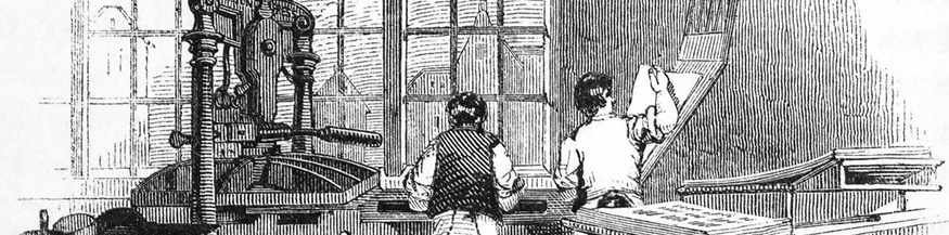 Zeichnung einer Hopkinson-Druckerpresse, die Erzherzog Maximilian verschenkt hat