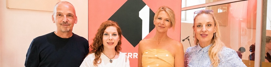 Stefan Cordes, Teresa Vogl, Julia Zarbach und Lilian Klebow