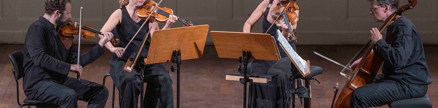 Gringolts Quartet 2026: Ilya Gringolts (Violine), Anahit Kurtikyan (Violine), Silvia Simionescu (Viola), Claudius Herrmann 